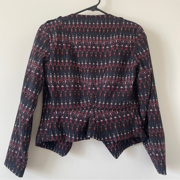 Patterned jacket with lightly pleated collar - Picture 7 of 10